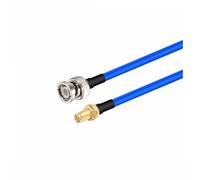 Câble semi-flexible RG402 BNC mâle vers SMA mâle femelle, adaptateur R+F 50 ohms, cordon d'extension coaxial R+F en queue de cochon(BNC M to RP SMA F,20CM)