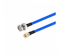 Câble semi-flexible RG402 BNC mâle vers SMA mâle femelle, adaptateur R+F 50 ohms, cordon d'extension coaxial R+F en queue de cochon(BNC M to RP SMA M,2Meter)