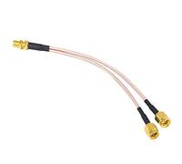 Câble séparateur SMA SMA femelle à double câble SMA mâle adaptateur SMA V Type 50ohm connecteur adaptateur d'antenne WiFi