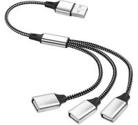 Câble Séparateur Usb, Rallonge Usb 2,0 1 Mâle Vers 3 Femelles + Port Usb C Femelle, Pr En Charge Du Transfert De Données De Charge, Pour Imprimante, Clavier Usb, Clé Usb-0,3M (Usb 1 To 3)[X4036]