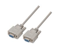Câble série Aisens Null Modem - DB9/H-DB9/H - 1,8 m pour appareils de communication équipés d'un