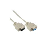 - Câble série - DB-9 (M) pour DB-9 (F) - 10 m - beige