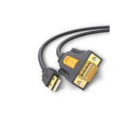 Câble Série USB 2.0 vers RS232 DB9 Mâle à Mâle, 2m