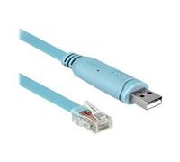 DeLock Adaptateur USB 64185 USB 1.1/2.0 USB-A mâle vers RJ45 2,00 m bleu