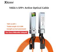 Câble SFP optique actif 10G SFP + vers SFP + AOC OM2 3M/5M/7M LSZH 10GBASE (AOC) pour Cisco,MikroTik,Ubiquiti...Etc Switch Fiber optique 10G AOC OM2 7M