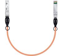 Câble SFP+ orange, 10G SFP+ DAC, 0,3 m, câble Twinax en cuivre passif à fixation directe pour Cisco SFP-H10GB-CU0.3M, Ubiquiti UniFi UC-DAC-SFP+, Meraki, Mikrotik, Intel, Fortinet, Netgear