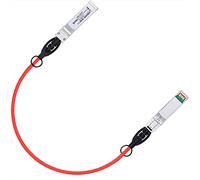 Câble SFP+ Twinax coloré 10 G, câble passif à fixation directe en cuivre (DAC), 0,25 m en rouge, pour Cisco SFP-H10GB-CU0.25M, Meraki, Ubiquit, Mikrotik, Intel, Fortinet, Netgear, D-Link et plus encore