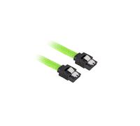 Câble Sharkoon SATA III 0.3m, Connecteur SATA 7-pin vers SATA 7-pin, Taux de Transfert 6 Gbit/s, Noir et Vert