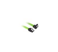Câble Sharkoon SATA III - 0.6m, Connecteurs SATA 7-pin Mâle/Mâle, Transfert 6 Gbit/s, Facteur de forme Droit/Haut, Noir/Vert