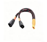 Câble Silicone 12AWG avec Connecteurs pour xt90 Robustes Câble | Connecteurs pour xt90 mâle/femelle, 3 sorties droites, distribution multiple, 50cm longueur totale(female)