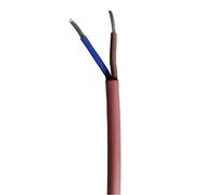 Câble silicone (câble sauna) SIHF-O 2x0.75 mm² (mm2) e.B. comme câble capteur (capteur de température) du sauna 100% OFC cuivre étamé -par le compteur- sélection par palier de 1 mètre