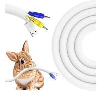 Cable Sleeves 3 Metres-9.5 mm,White Cable Protector Prevents Dogs,Cats and Pets from Chewing Cables,Cable Cover Sleeve with 8 Cable Ties
