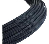 Cable Sleeves Gaines Plates tressées Extensibles en Peau de Serpent for câbles 3,0 mm, 4, 6, 8, 10, 12, 16 pour Ordinateur(Black,6MM,20 Meters)