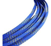 Cable Sleeves Manchon tressé extensible haute densité serré de 1 m for protection isolée câbles métalliques 3, 4, 6, 8, 10, 12, 14, 16, 18, 20, 25, 30 et 40 mm pour Ordinateur(Blue Gold,20mm x 1meter)