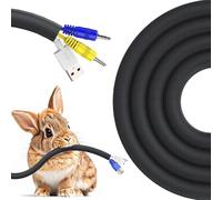 Cable Sleeving 3 Metres-9.5 mm,Black Cable Protector Prevents Dogs,Cats and Pets from Chewing Cables,Cable Cover Sleeve with 8 Cable Ties