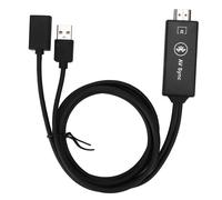 Câble smartphone vers HDMI, adaptateur de duplication d'écran HD 1080p pour smartphone vers TV avec transmission stable et compatibilité Plug and