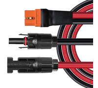 Câble solaire vers XT60i 1.5M Câble 10AWG XT60I-F Câble solaire 6mm2 Rallonge Compatible avec EcoFlow Centrales portables(1.5M)