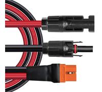 Câble solaire vers XT60i 3M Câble 10AWG XT60I-F Câble solaire 6mm2 Rallonge Compatible avec EcoFlow Centrales portables (3M)