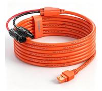 Câble solaire vers XT60i, connecteur solaire 12 AWG vers XT60i, câble adaptateur pour Ecoflow Delta 3 Plus Delta 2 3 Max River 2 Max, Anker Solix C300/C1000/C2000, DJI Power 1000, prise solaire AFERIY