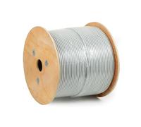 Câble solide blindé FTP pour réseaux CATÉGORIE 6 PVC AWG23 Matériau CCA écaille MT 305 PR ECA Gaine blanche