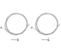 CABLE SOUPLE ACIER 2.5MM x 2.5M TETE MARTEAU Ø9x10MM MOTOCULTEUR TRACTEUR TONDEUSE MOTOCULTURE ACCELERATEUR FREIN TRACTION EMBRAYAGE (Lot de 2)