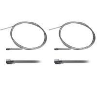 CABLE SOUPLE ACIER 2MM x 2.5M TETE POIRE 6x6MM MOTOCULTEUR TRACTEUR TONDEUSE MOTOCULTURE ACCELERATEUR FREIN TRACTION EMBRAYAGE (Lot de 2)