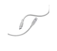 Câble souple Cellularline - Câble USB-C vers Lightning certifié MFi 1,2 m (gris)