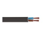 Câble souple HO3VVH2-F - 2 x 0,75 mm² - 10 m - noir DEBFLEX