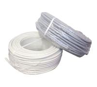Câble souple HO5 VV-F 50m 2 x 1mm² blanc - FILS & CABLES - 007205 (DOA)