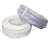 Câble souple HO5 VV-F 50 m 2 x 0,75 mm² blanc FILS & CABLES 007005 (DNA)