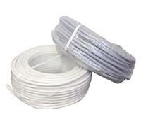 Câble électrique GENERIQUE Câble souple HO5 VV-F 50m 2 x 0,75mm² blanc - FILS & CABLES - 007005 (DNA)