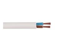 Câble souple HO5VV-F - 2 x 1,5 mm² - blanc - 5 m DEBFLEX