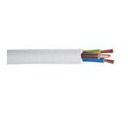 Câble souple HO5VV-F - 3 x 1 mm² - blanc - 5 m DEBFLEX