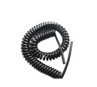 Câble spiral à 2 brins, noir, 24AWG, extensible, câble d'alimentation télescopique, 20AWG, 17AWG, 14AWG, ressort enroulé (couleur : noyaux, 5 mètres, droit)(2 cores 14AWG 2.5 mètres droit)