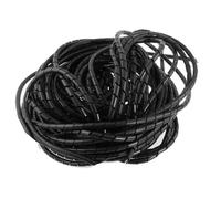 Cable Spiral Sleeve，Spiral Wrap 15 Meters ID 5mm OD 6mm Tidy Transparent Tube Wire Management Organizing Sleeves Tubing Cover (Color : Black)(Black)