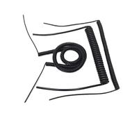 Câble spiralé à 3 conducteurs, section 14 AWG, 17 AWG, 18 AWG, 20 AWG, 2,5 m, noir, extensible (0,5/1/2 mm²).(7.5m,18 AWG)