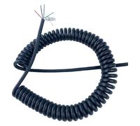 Câble Spiralé à Ressort, Câble télescopique spiralé à 5 brins, rallonge spiralée à ressort de 0,15 mm(Stretch 1300cm)