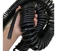 Câble spiralé, Câble spiralé électromagnétique carré à 4 conducteurs de 2,5 mm, extensible 1 10 mètres d'épaisseur(Stretch 7 meter)