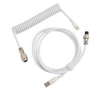 Câble spiralé détachable USB de type C pour ordinateur de bureau Aviator - Facile à utiliser (noir)
