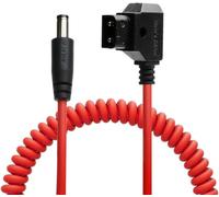 Câble spirale Dtap vers CC pour Atomos Shinobi, Câble d'alimentation CC ultra doux D-tap vers 2.1 pour Blackmagic Design Video Assist, SmallHD 702, pour moniteur Feelworld FW568