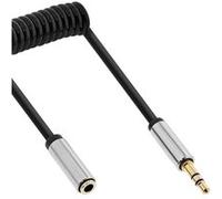 Câble spiralé Slim Audio 3,5 mm M / F, 4 broches, stéréo, 0,5 m