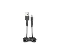 Câble spiralé micro USB transfert de données et chargement