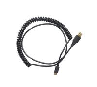 Câble Spiralé pour Clavier Noir Abs, Tube Extensible, Transmission Rapide