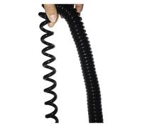 Câble spiralé télescopique 20 AWG, cordon d'alimentation télescopique à 6 conducteurs, noyau en cuivre noir, fil à ressort, gaine en spirale, câble Extensible rétractable(Stretch 5 meter)