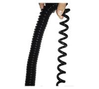 Câble spiralé télescopique rétractable, 4 conducteurs blindés 22 AWG, section carrée de 0,3 mm, en cuivre, extensible 1 à 10 mètres(4core 0.3mm square Stretch 1 Meter)