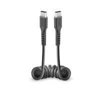 Câble spiralé USB-C 0,5 m - noir