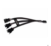 Câble splitter en Y - ALPHACOOL - 4 pin vers 3x4 pin - 15 cm - Plastique - Noir
