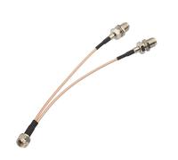 Câble Splitter F 15cm Connecteur F Mâle vers Double Femelle F 2 Voies Câble RG316 50Ohm Faible Perte Séparateur Type V pour Télévision,Audio,Vidéo,Récepteurs Satellites,ect