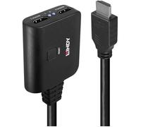 - Répartiteur HDMI - HDMI, Micro-USB de type B (alimentation uniquement) pour HDMI femelle - 50 cm - noir - prise en charge HDR, support pour 4K60Hz