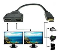 Câble Splitter HDMI - STRAßE TECH - 1080P - 1 In 2 Out - Noir - 30 cm